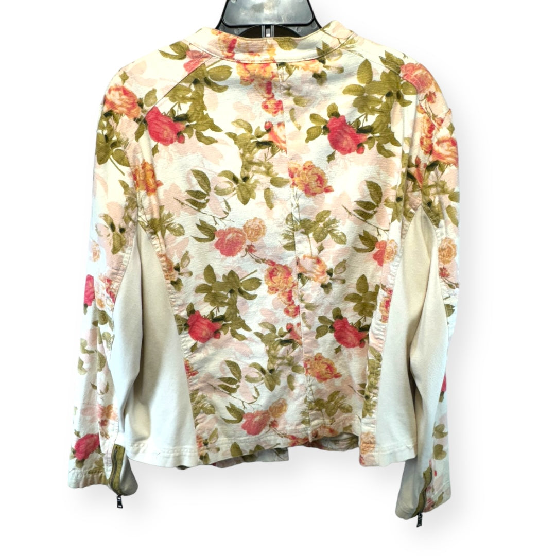 Floral Print Jacket Moto Lane Bryant, Size 24