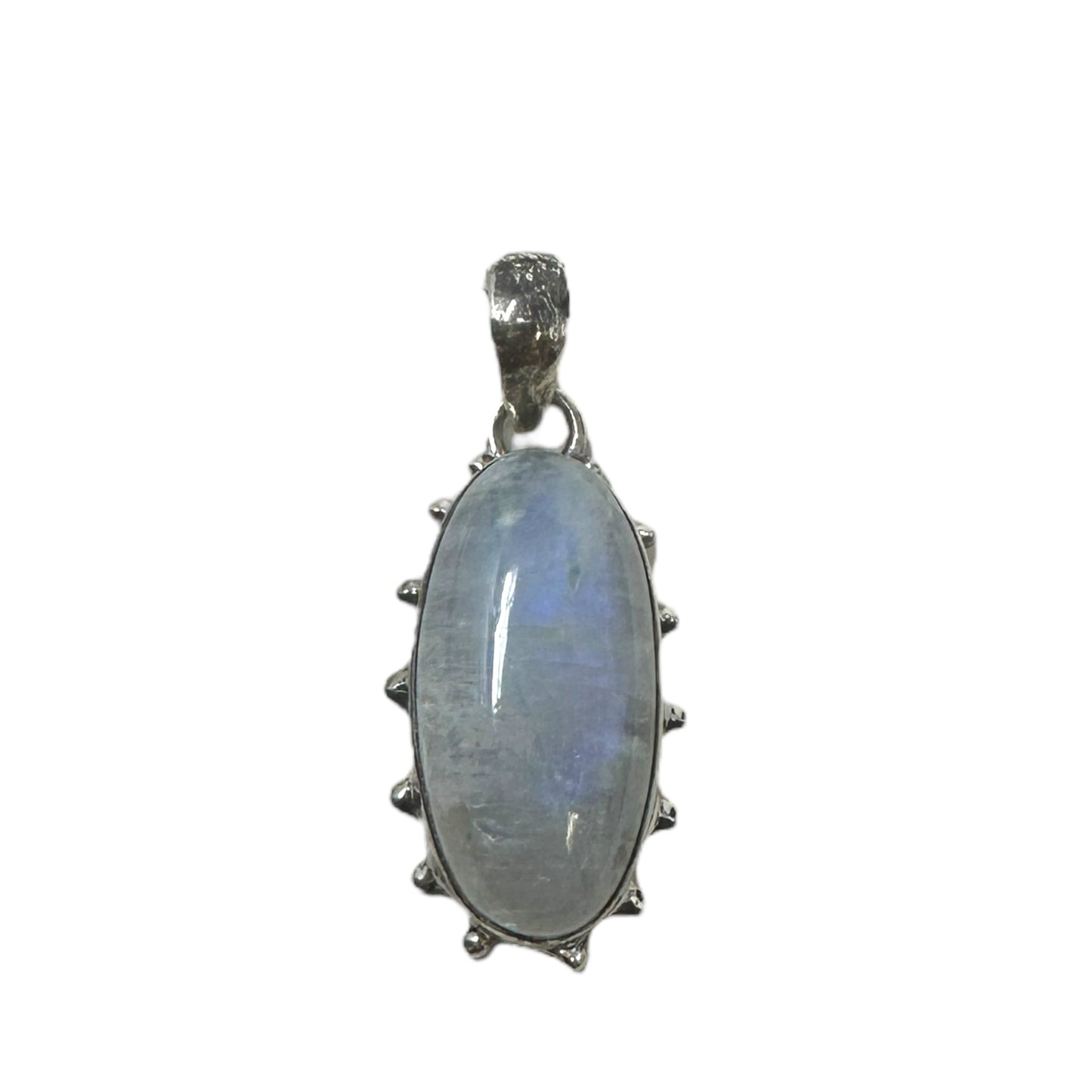 Rainbow Moonstone & Sterling Silver Pendant Unknown Brand