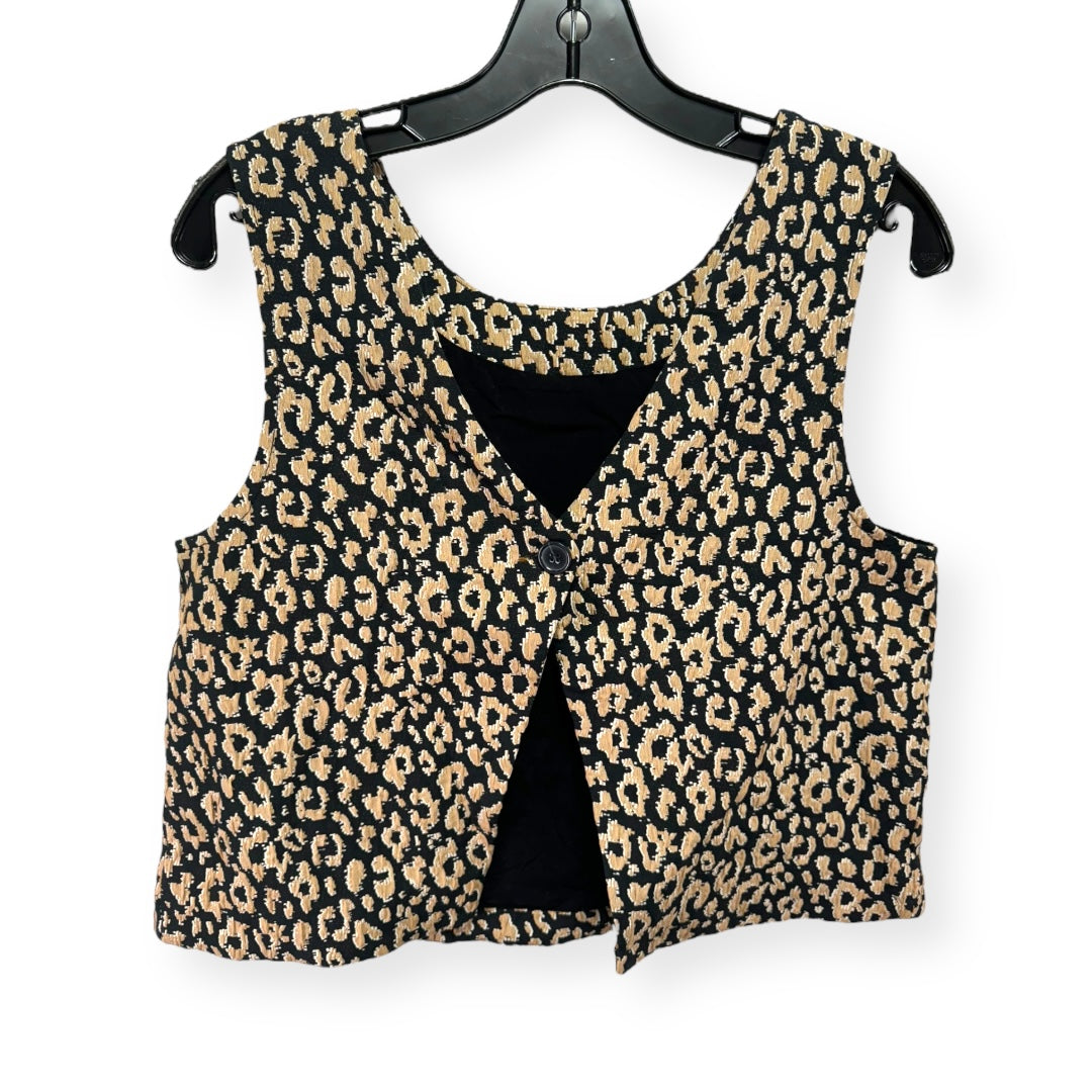 Leopard Print Vest Other Maeve, Size 8