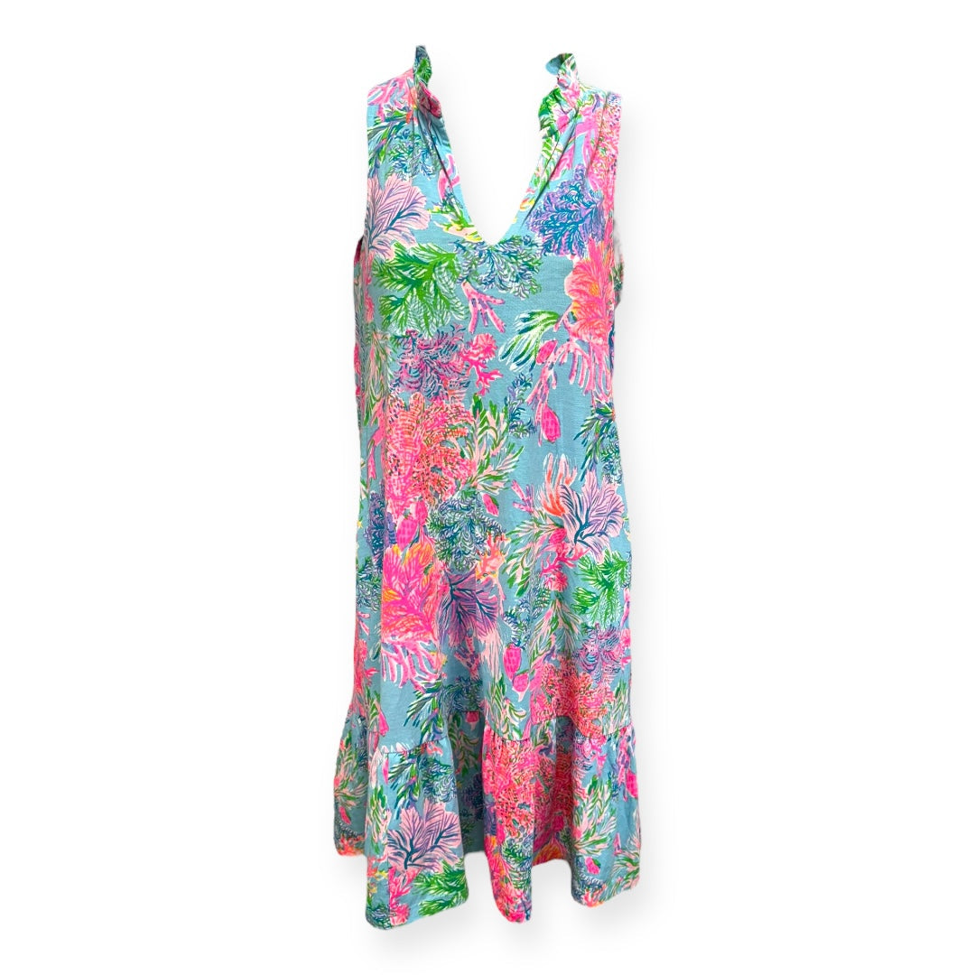 Malone Dress in Celestial Blue Cay To My Heart Designer Lilly Pulitzer, Size Xxs