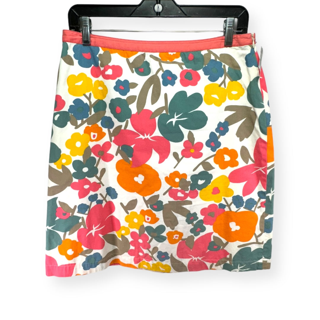 Floral Print Skirt Mini & Short Boden, Size 8