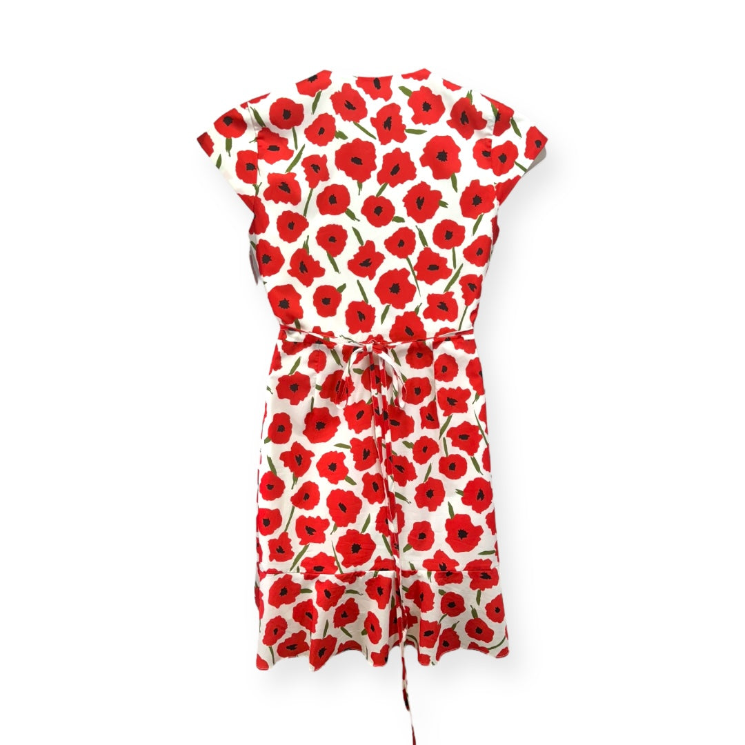 Printed Short Sleeve Wrap Dress Designer Slate & Willow, Size M