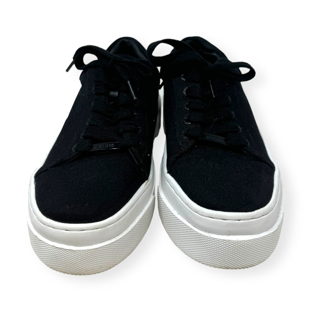 Amanda Canvas Black Platform Shoes Sneakers J Slides, Size 8.5