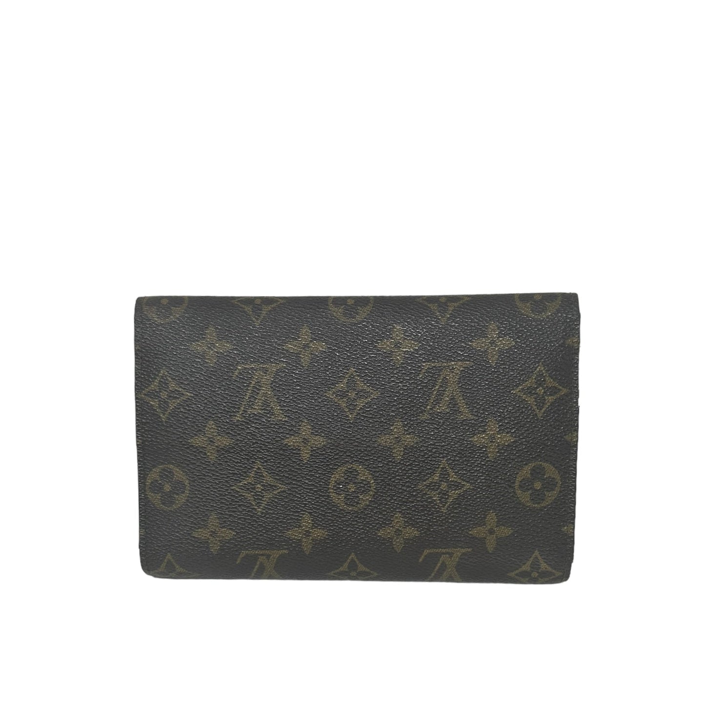 Porte Tresor Etui Papiers Trifold Wallet in Monogram Canvas Luxury Designer Louis Vuitton, Size Large