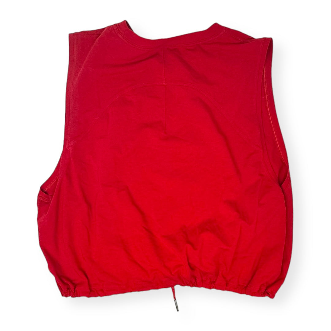 Red Athletic Tank Top Lululemon, Size 10