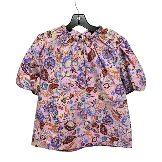 Top Short Sleeve By Ann Taylor In Multi-colored, Size: L