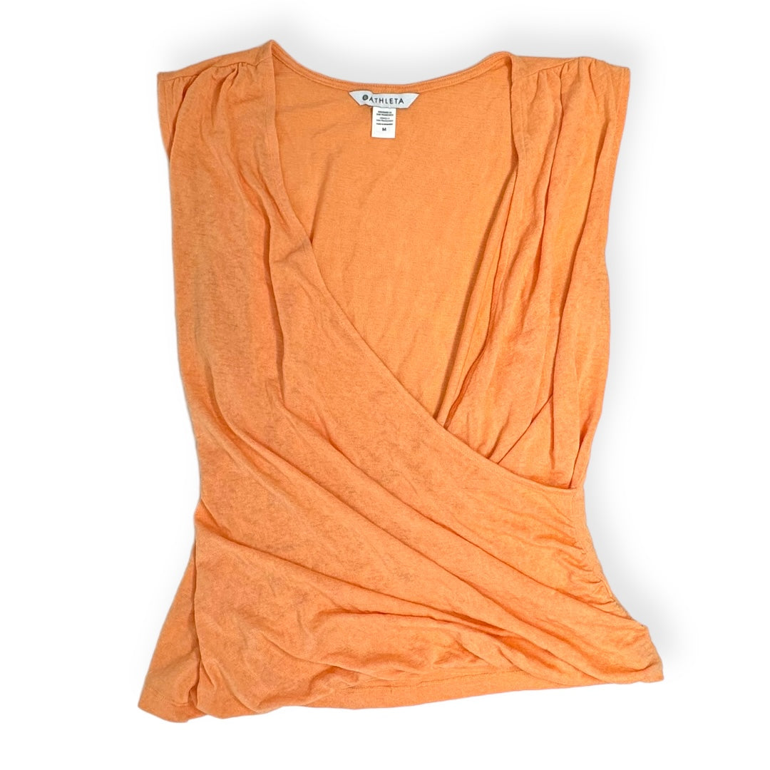 Orange Top Sleeveless Athleta, Size M