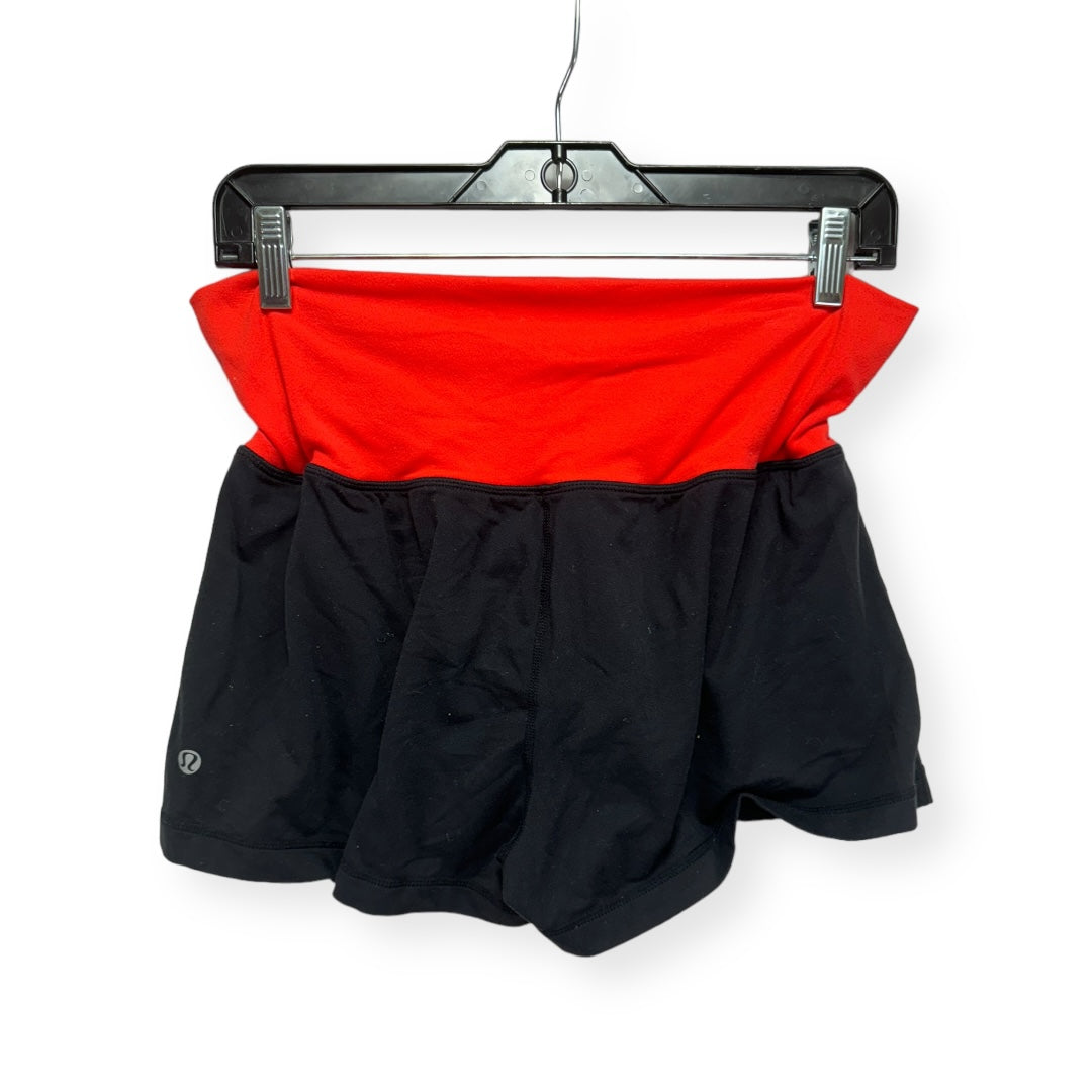 Black & Red Athletic Shorts Lululemon, Size 8