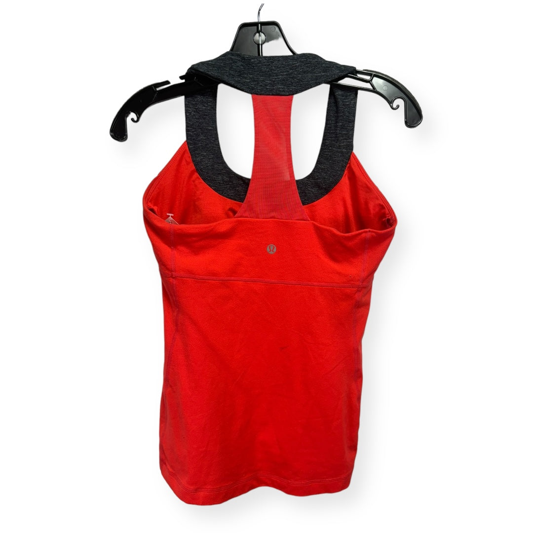 Grey & Red Athletic Tank Top Lululemon, Size 8