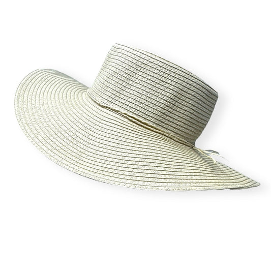 Cream Straw Boater Hat Four Buttons By San Diego Hat Company