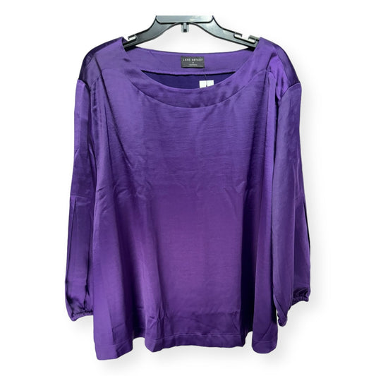 Purple Top Long Sleeve Lane Bryant, Size 20