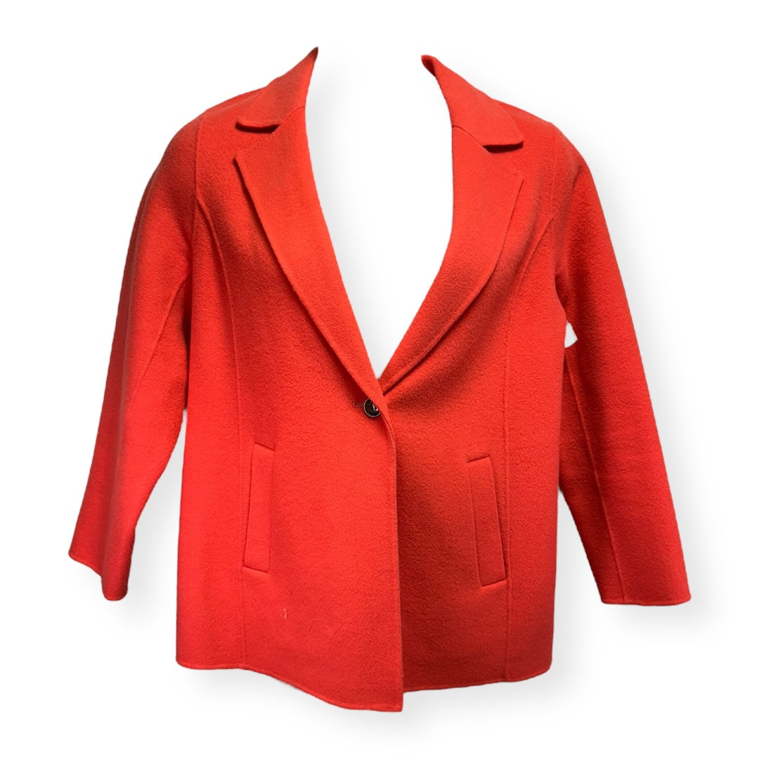 Coat Wool By Talbots In Coral, Size: 12