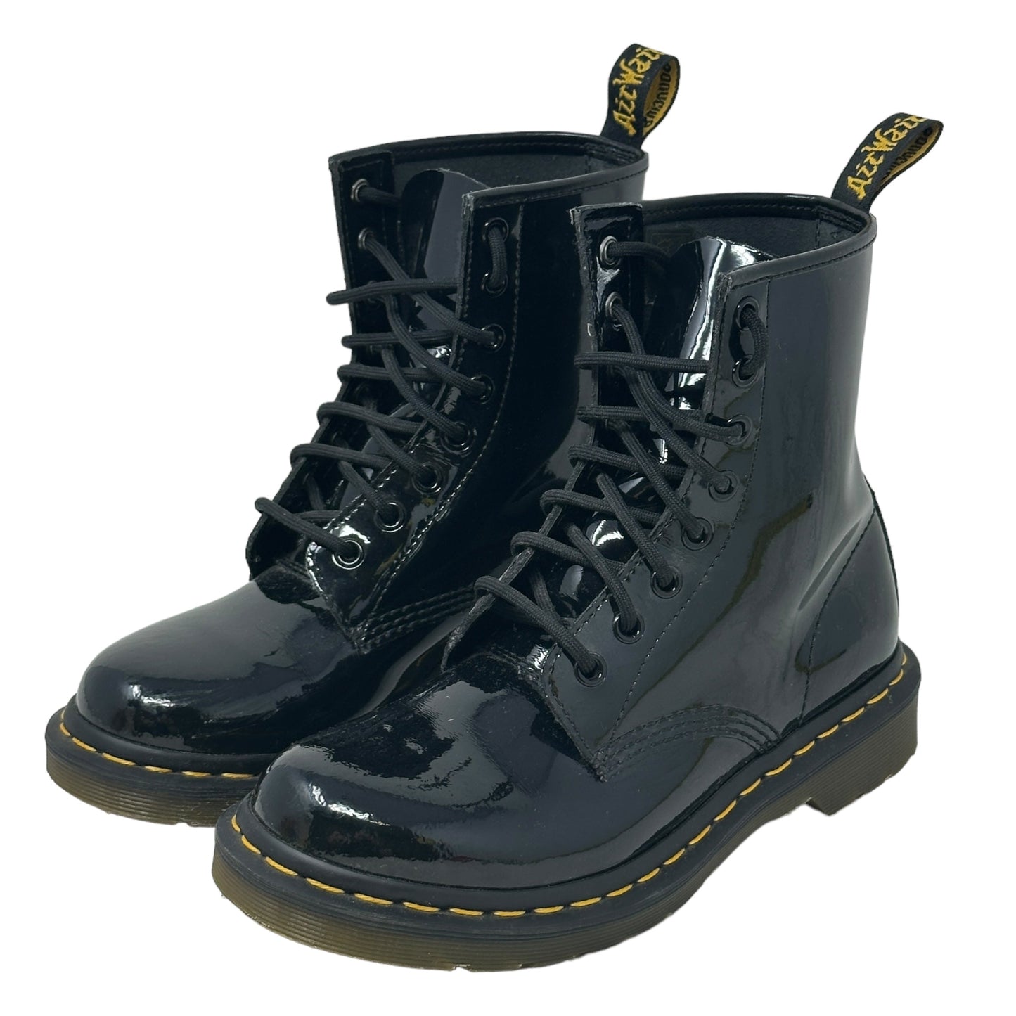 1460 Patent Leather Boots By Dr Martens In Black, Size: 7