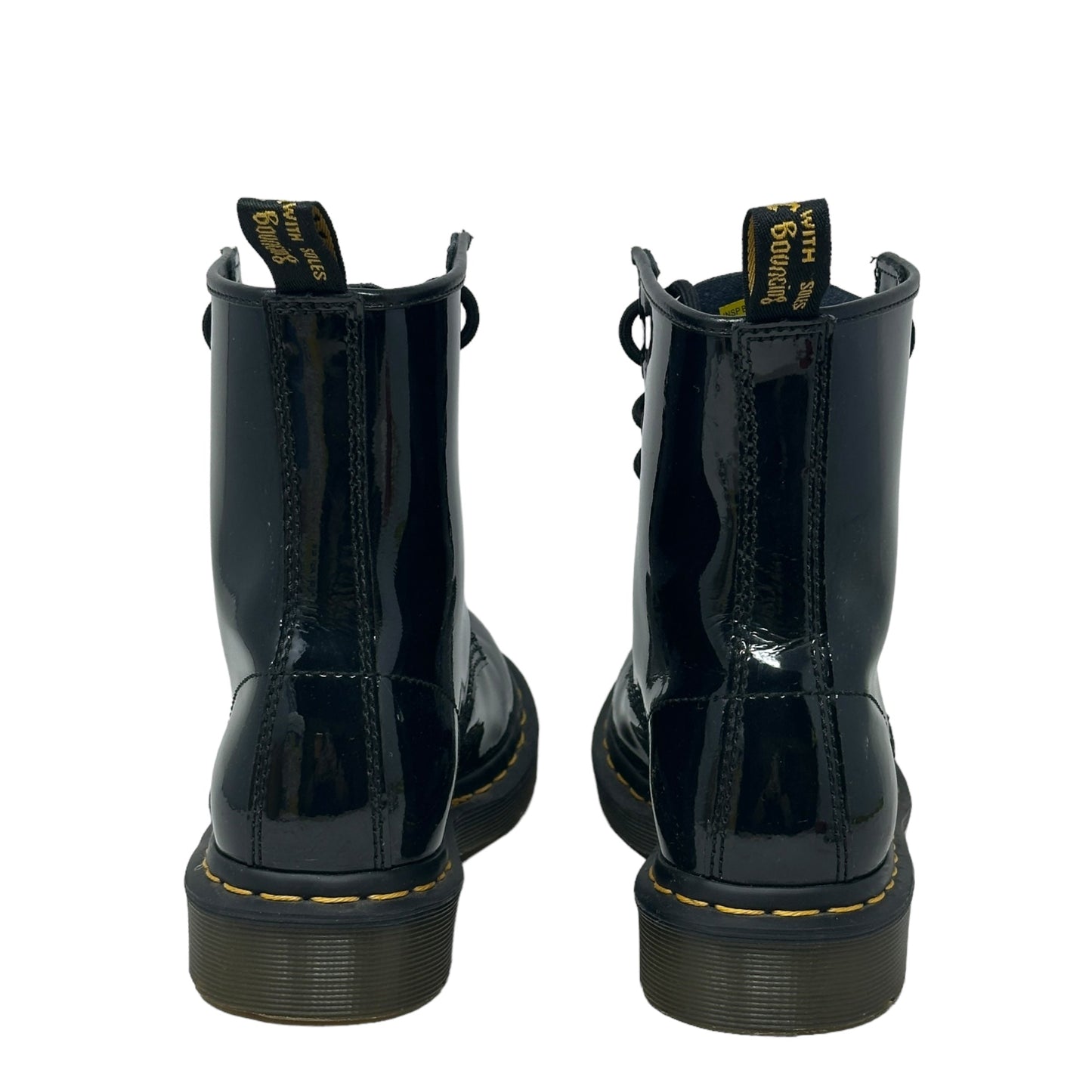 1460 Patent Leather Boots By Dr Martens In Black, Size: 7