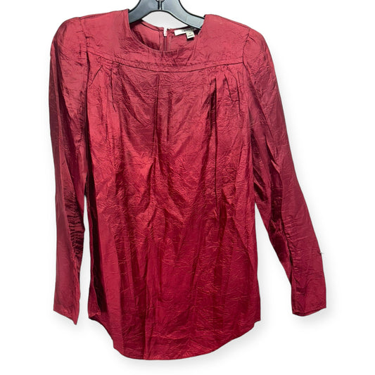 Top Long Sleeve Designer By Carven In Red, Size: 6 (EU 38)