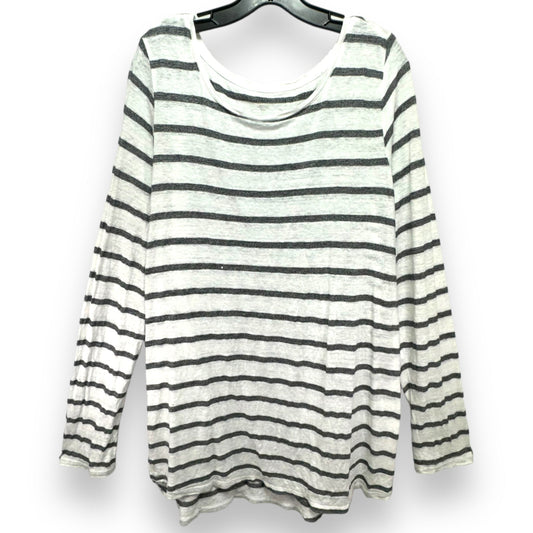 Top Long Sleeve Designer By Eileen Fisher In Striped Pattern, Size: Xl