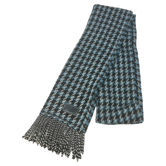 Houndstooth Wool Cashmere Blend Scarf Designer By Coach