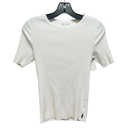 Top Short Sleeve Designer By Adriano Goldschmied In White, Size: M