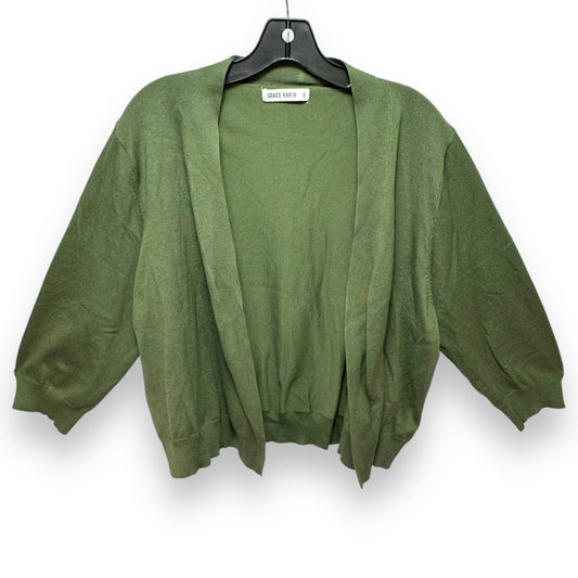 Sweater Cardigan By Grace Karin In Green, Size: 3x