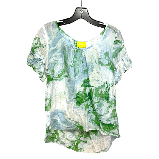 Top Short Sleeve By Maeve In Blue & Green, Size: 6