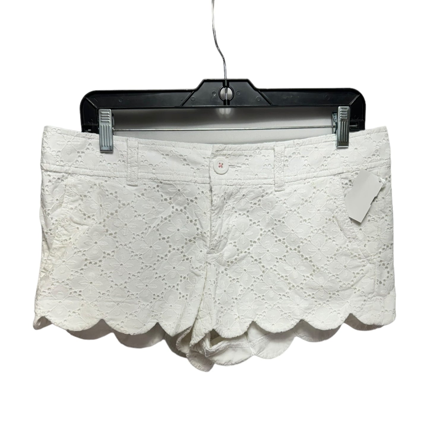 Buttercup Shorts Designer By Lilly Pulitzer In Resort White Charleston Eyelet, Size: 6