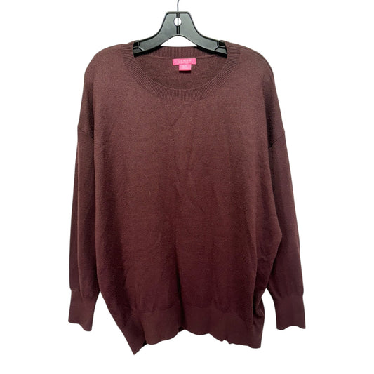 Sweater By Isaac Mizrahi In Red, Size: Xxl