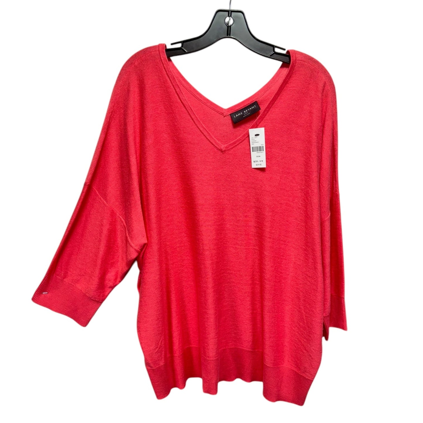 Sweater By Lane Bryant In Coral, Size: 22