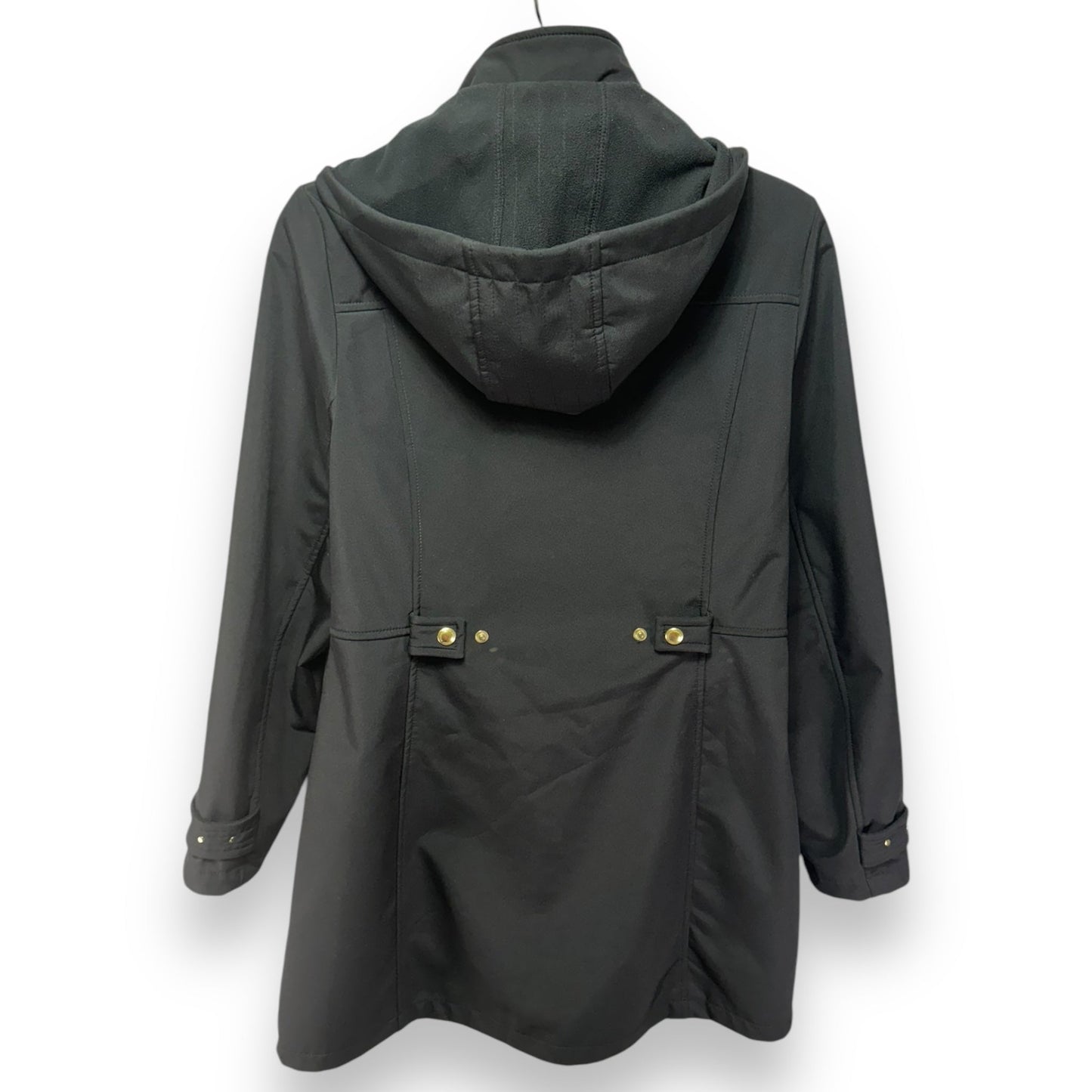 Coat Raincoat By Weatherproof In Black, Size: S