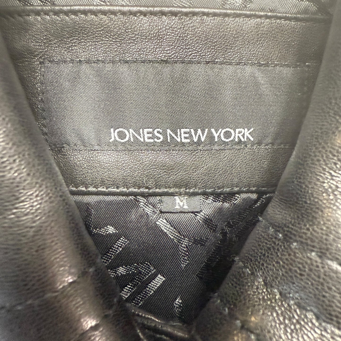 Coat Leather By Jones New York In Black, Size: M