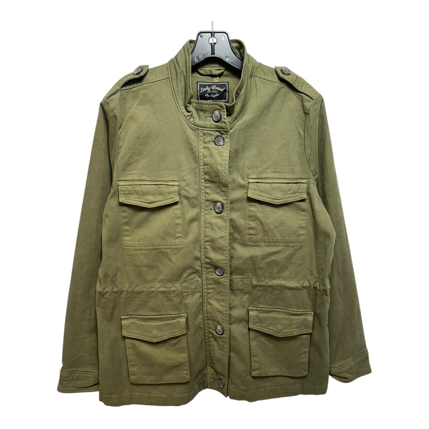 Jacket Utility By Lucky Brand In Green, Size: L