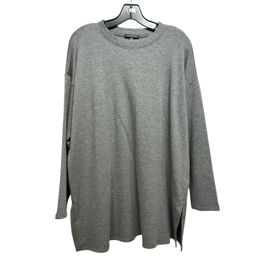 Tunic Long Sleeve By Eileen Fisher In Grey, Size: L