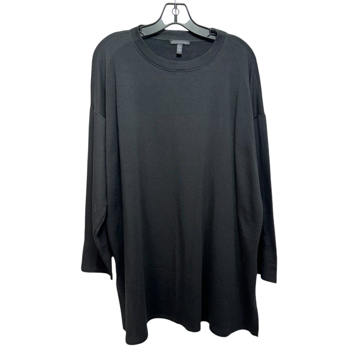 Tunic Long Sleeve By Eileen Fisher In Black, Size: L