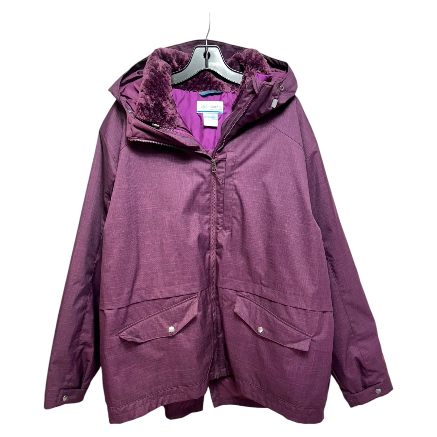 Coat Parka By Columbia In Purple, Size: 3x