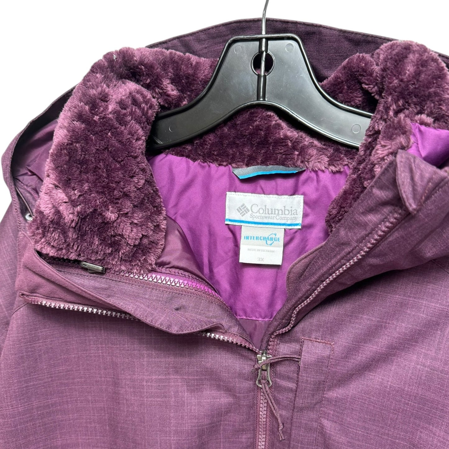 Coat Parka By Columbia In Purple, Size: 3x