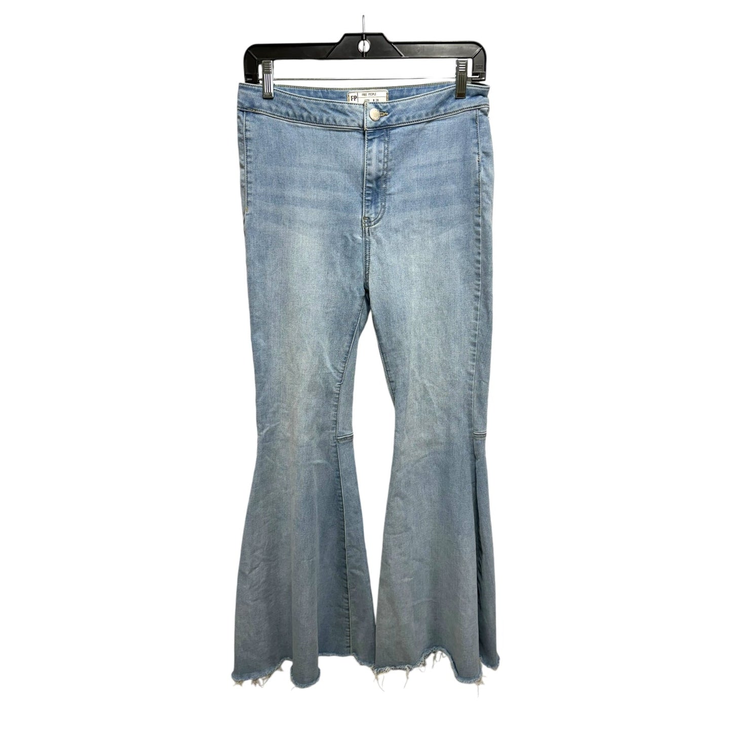 Jeans Flared By Free People In Blue Denim, Size: 6