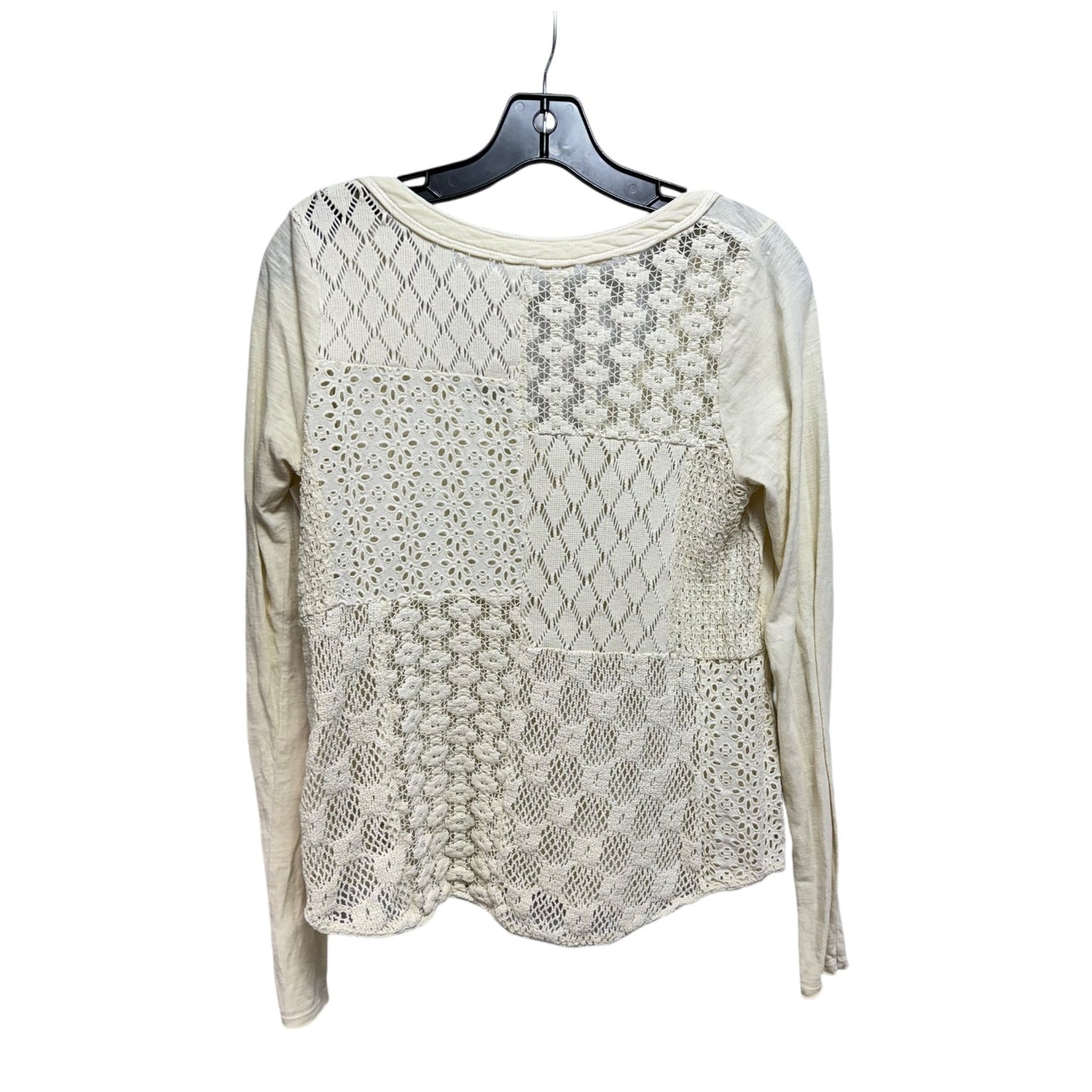 Top Long Sleeve By Free People In Cream, Size: S