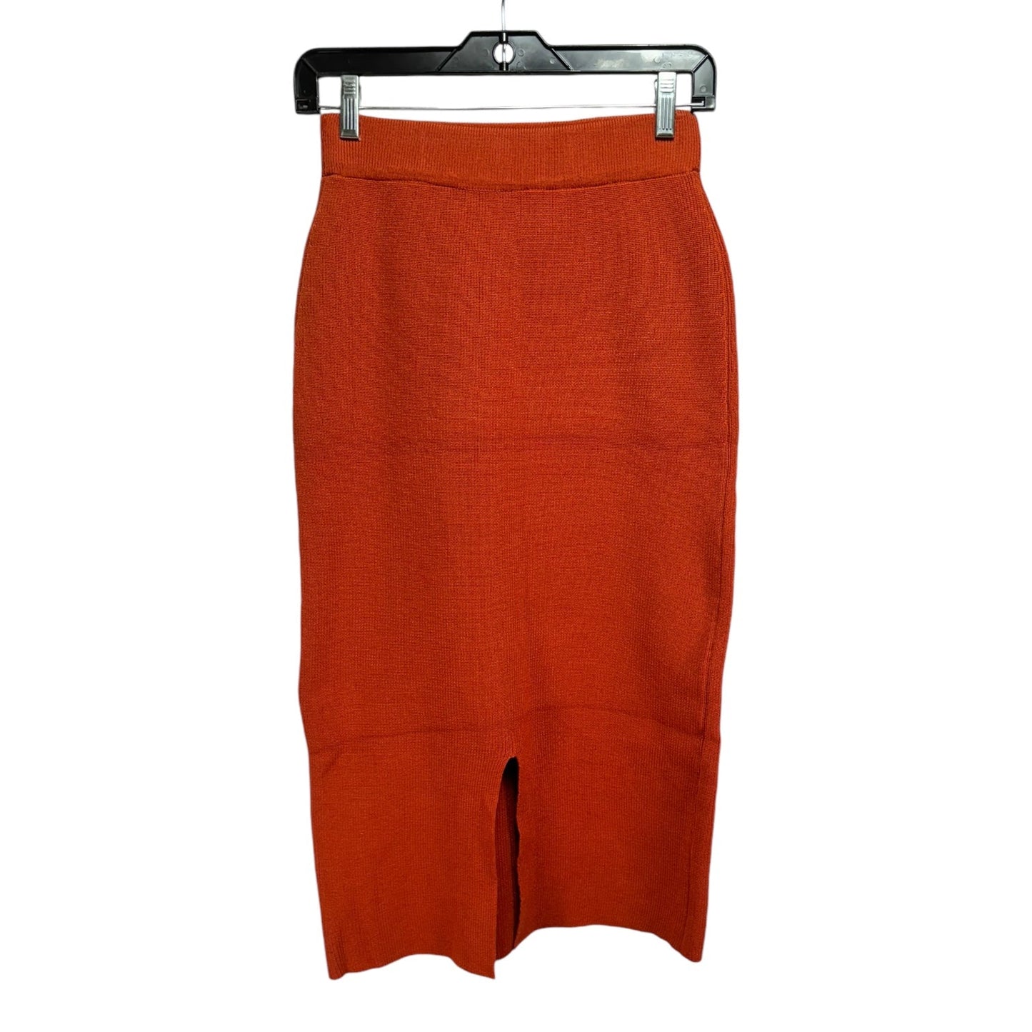 Knit Skirt Midi Unbranded In Orange, Size: M