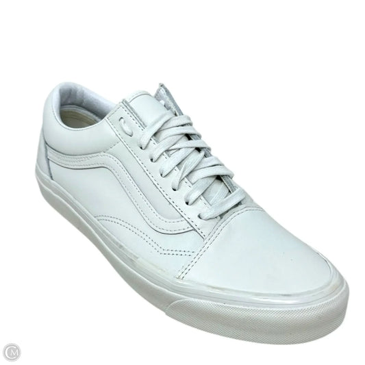 Old Skool Leather Sneakers By Vans In White, Size: 11