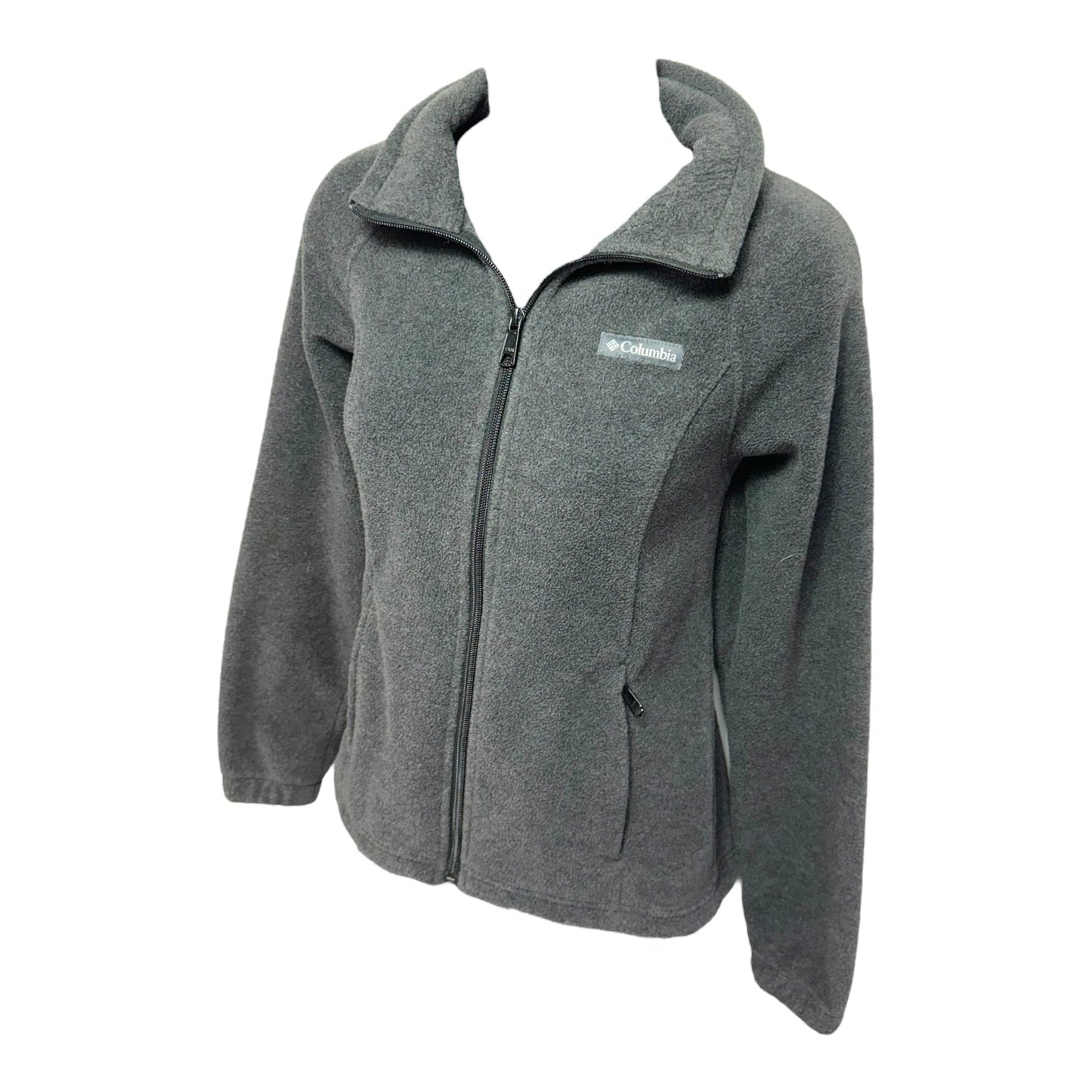 Jacket Fleece By Columbia In Grey, Size: Petite   Xs