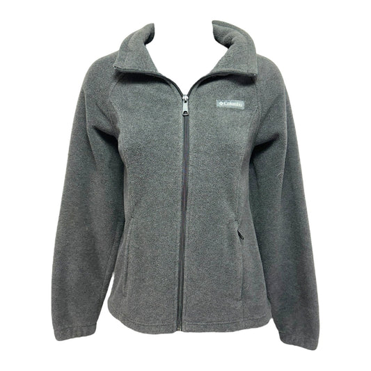 Jacket Fleece By Columbia In Grey, Size: Petite   Xs