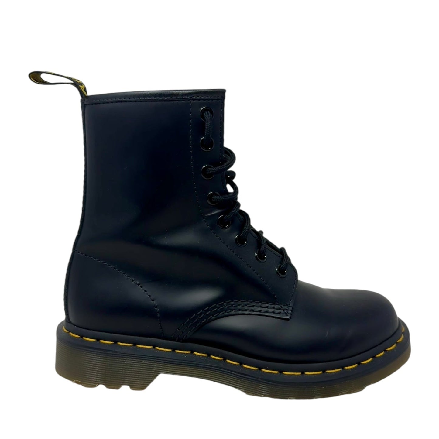 1460 Smooth Leather Lace Up Boots By Dr Martens In Black, Size: 7.5