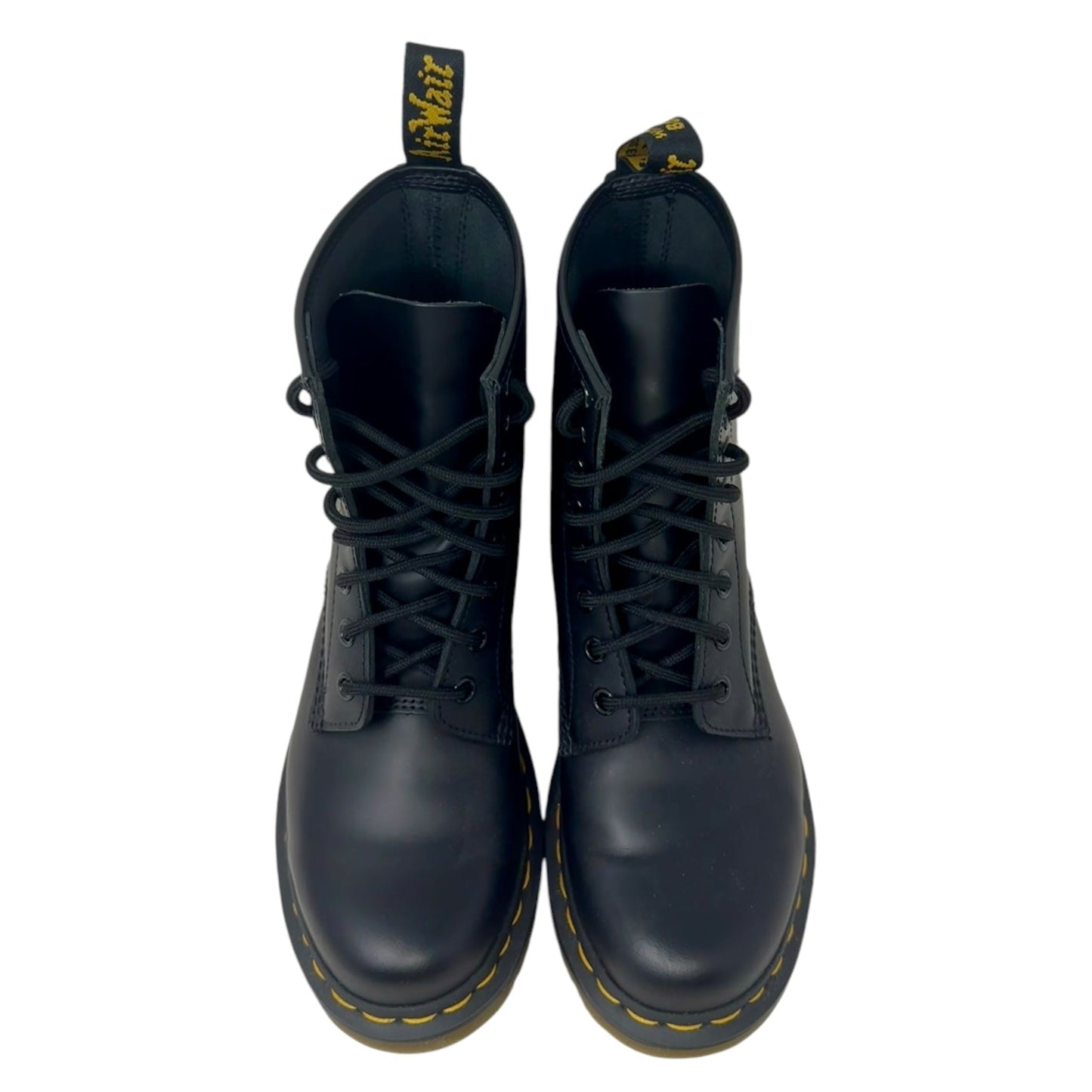 1460 Smooth Leather Lace Up Boots By Dr Martens In Black, Size: 7.5