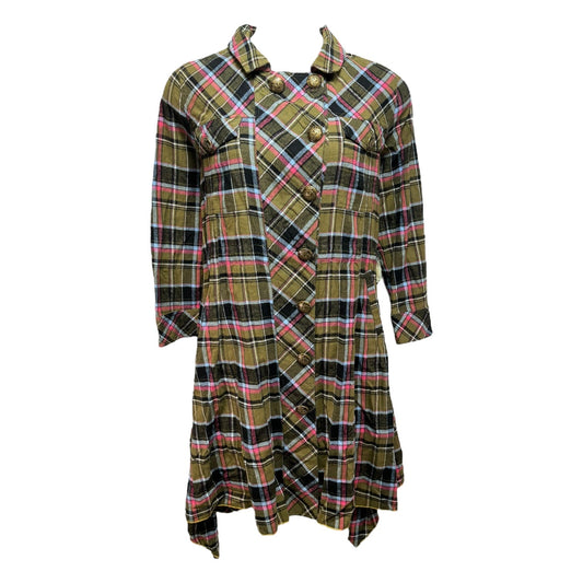 Coat Other By Aratta In Plaid Pattern, Size: M