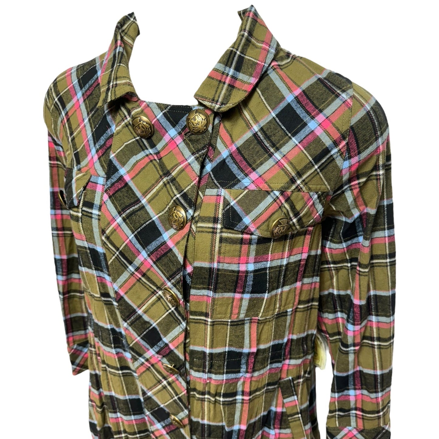 Coat Other By Aratta In Plaid Pattern, Size: M