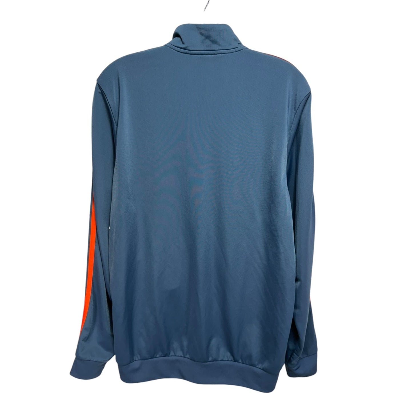 Athletic Jacket By Adidas In Blue & Orange, Size: M