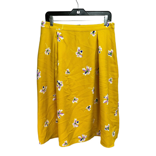 Skirt Midi By Who What Wear In Yellow, Size: 8