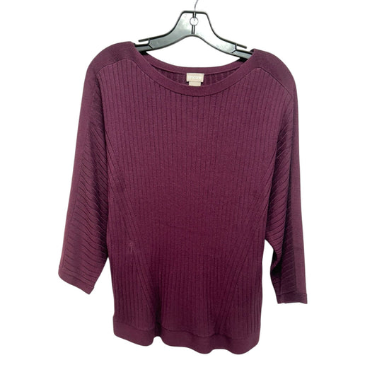 Sweater By Chicos In Purple, Size: S