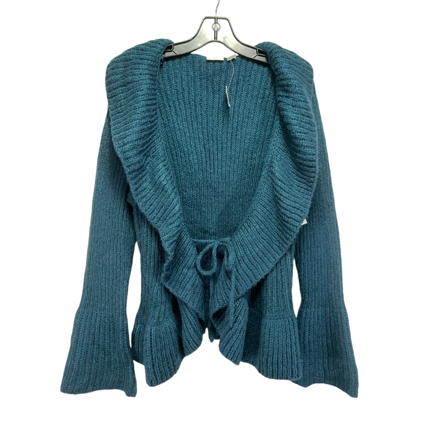 Sweater Cardigan By Cato In Teal, Size: Xl