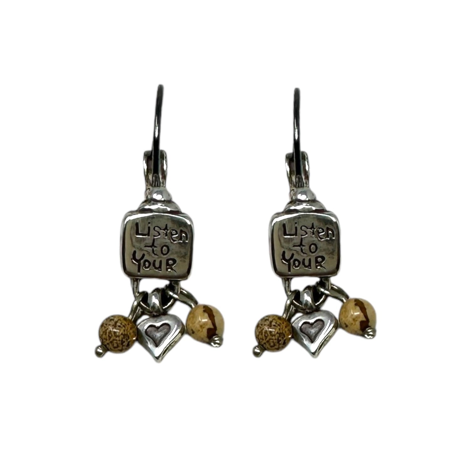 Listen To Your Heart Dangle/drop Earrings By Brighton, Size: 0