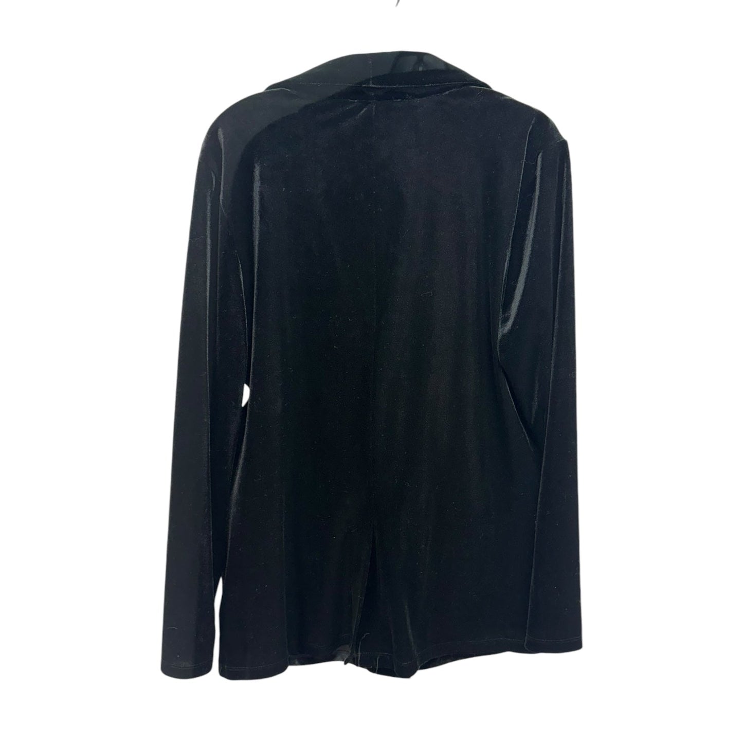 Velvet Blazer By Sincerely Jules In Black, Size: Xl